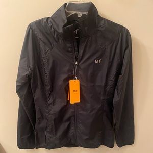 361° Black Rain windbreaker/ Rain Coat - Small